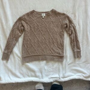 St. John's Bay Cable Knit Sweater - Tan